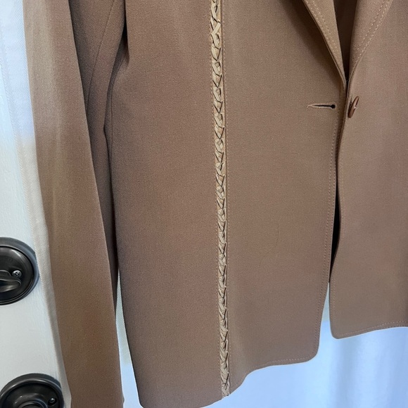 Vintage Vertigo Paris Tan Blazer Jacket - Picture 6 of 6